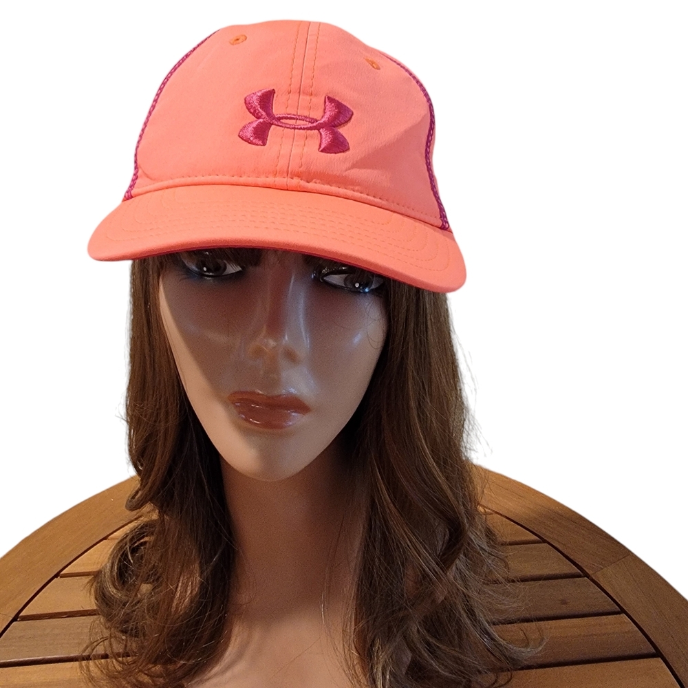 Under Armour Neon Orange Women's Adjustable Hat‎ - Picture 2 of 7